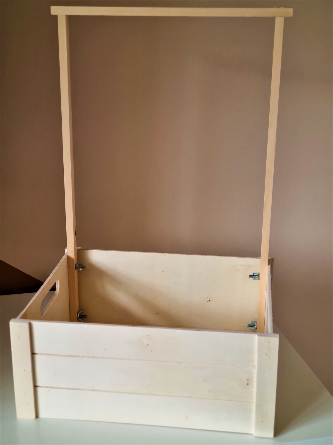 Baby Hamper With Hanging Rail Baby Shower Crate Baby Etsy UK