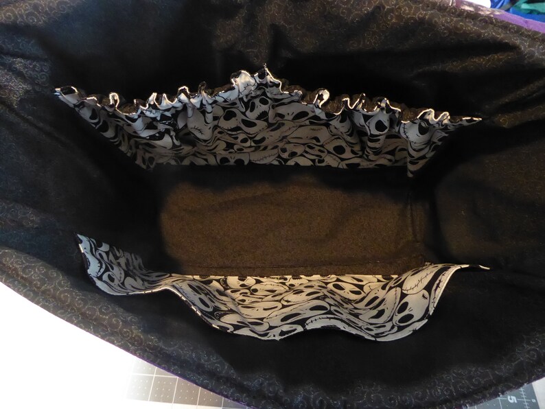 NIGHTMARE BEFORE CHRISTMAS w/or without bow fitted car seat canopy w/peekaboo opening or full front opening or blanket bild 9