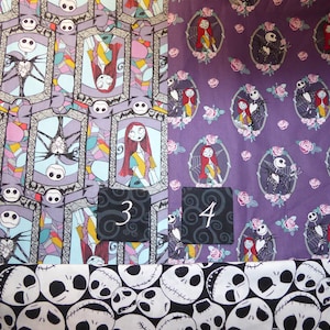 NIGHTMARE BEFORE CHRISTMAS car seat canopy with or without peekaboo opening or blanket in several Nightmare fabrics image 7