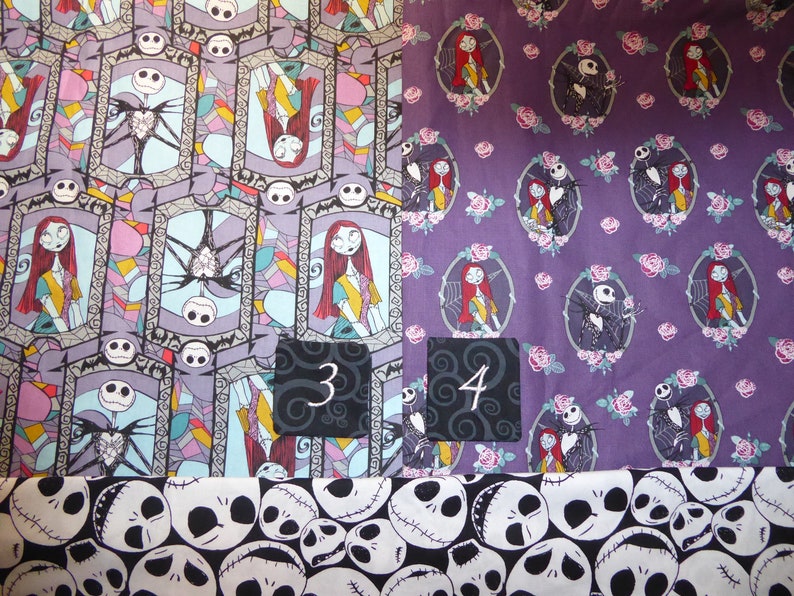 NIGHTMARE BEFORE CHRISTMAS car seat canopy with or without peekaboo opening or blanket in several Nightmare fabrics image 7