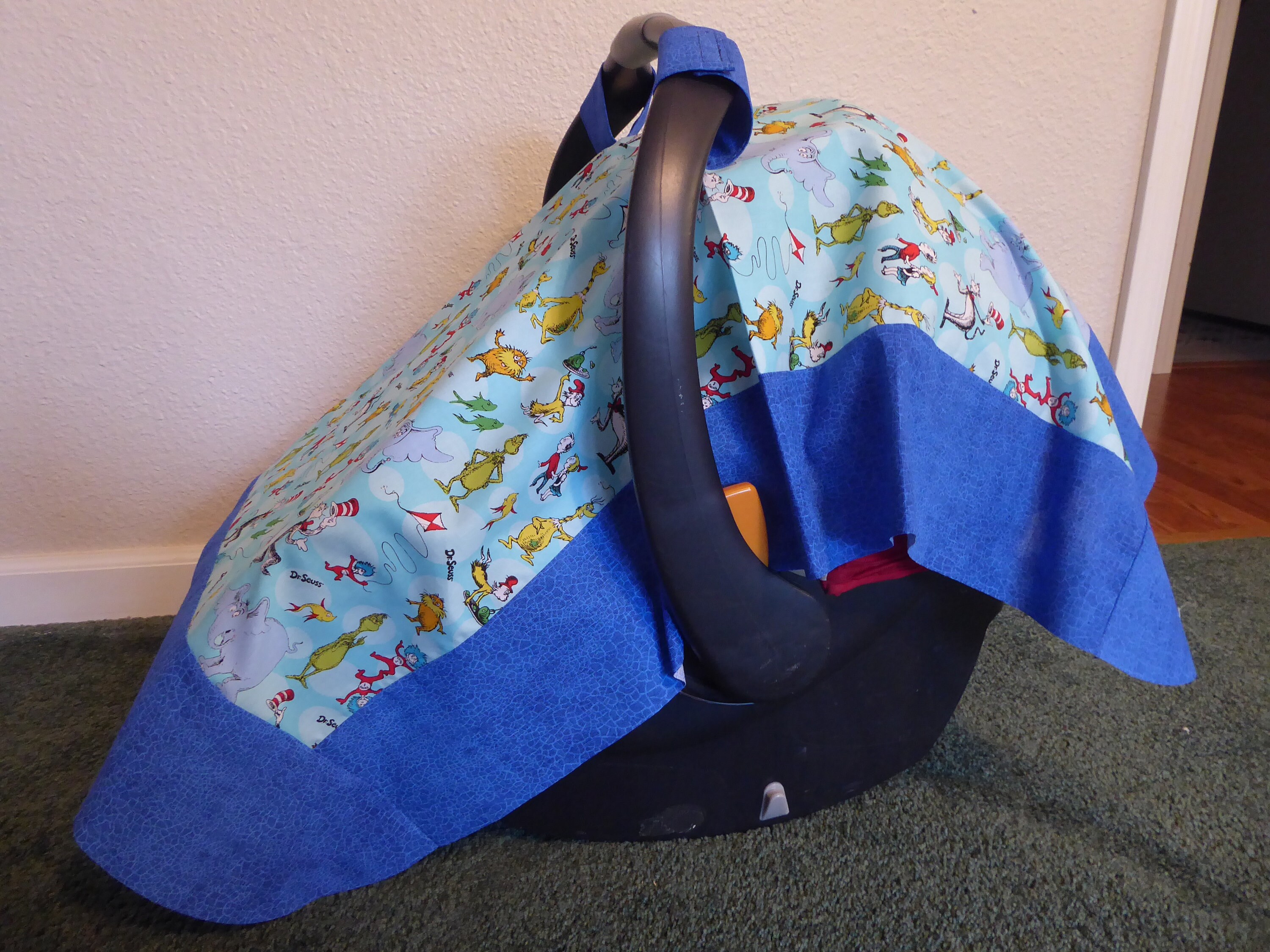 DR. SEUSS Baby Car Seat Canopy Cover With or Without Peekaboo Etsy