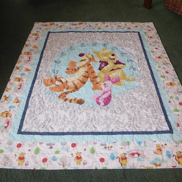 Winnie the Pooh Quilt Panel Etsy