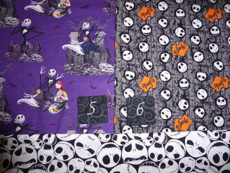 NIGHTMARE BEFORE CHRISTMAS car seat canopy with or without peekaboo opening or blanket in several Nightmare fabrics image 8