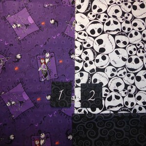 NIGHTMARE BEFORE CHRISTMAS w/or without bow fitted car seat canopy w/peekaboo opening or full front opening or blanket bild 4