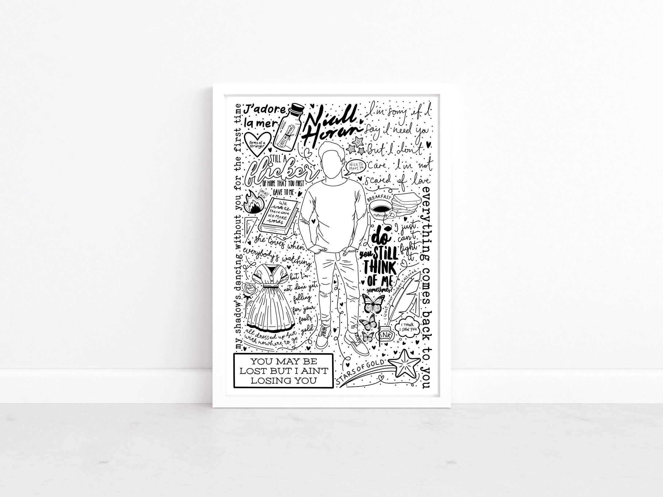 niall horan dear patience lyrics print Poster for Sale by Graph