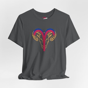 Zodiac Aries T-Shirt, Astrology Horoscope Tee, Unisex Top, Birthday Gift Shirt, Astrological Sign Clothing