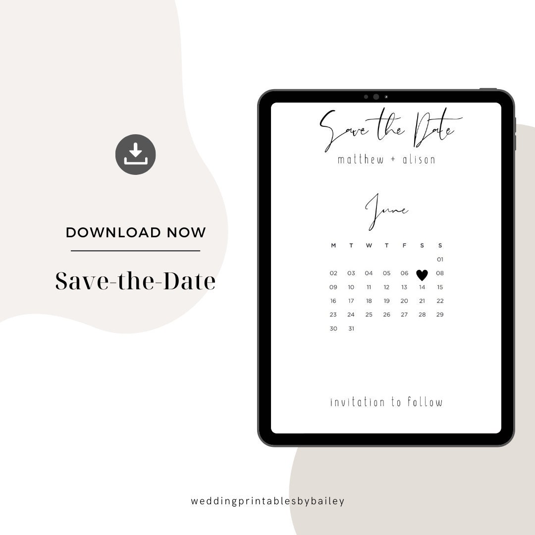 Etsy Wedding Printable Wedding Stationary Printable Etsy