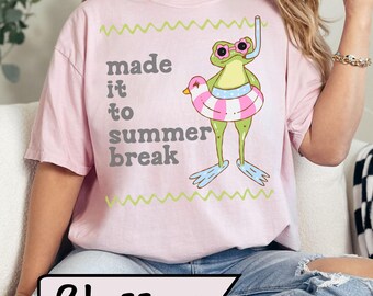 Summer Break Tee, teacher gift, funny last month of school, School Staff summer break tee, student tee, parents gift, home school tee
