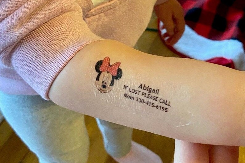 Child Safety Temporary Tattoos / If Lost Please Call / Etsy