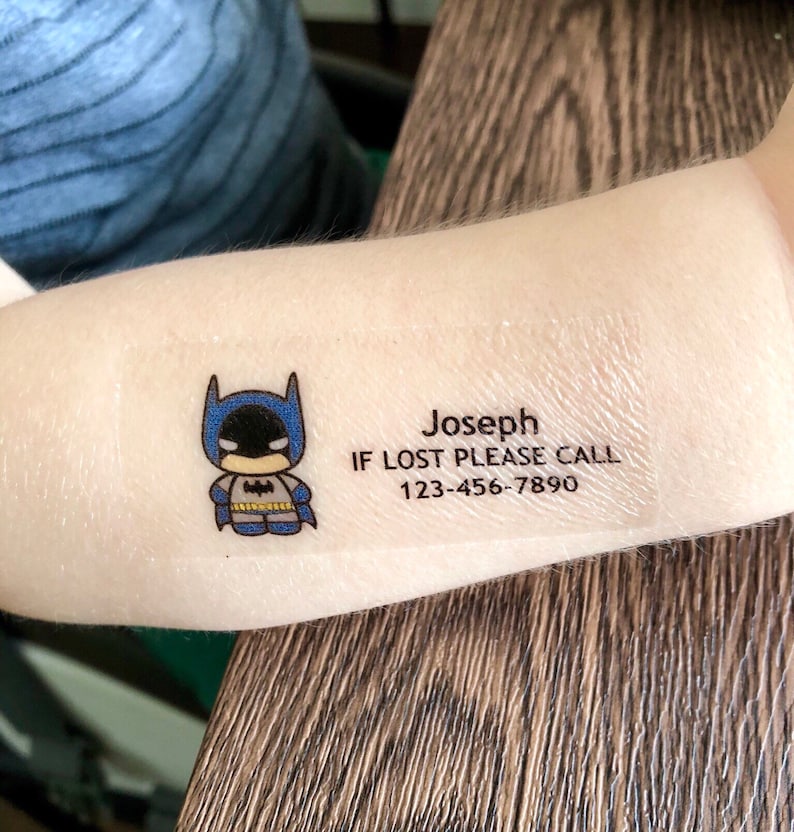 Child Safety Temporary Tattoos / If Lost Please Call / Etsy
