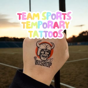 Tatuaggi temporanei SPORT / Tatuaggi sportivi / Tatuaggi spirituali / Sport scolastici / Tatuaggi sul viso / Tatuaggi temporanei / Tatuaggi sullo spirito di squadra / Spirito di squadra