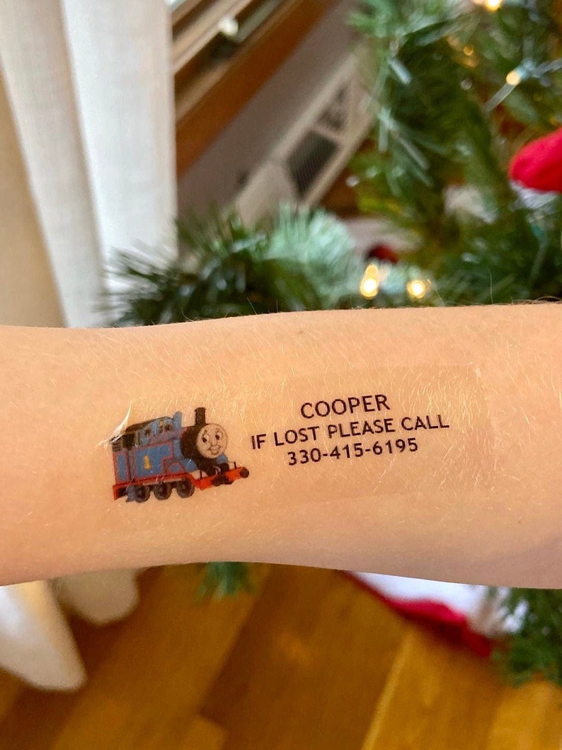 Child Safety Temporary Tattoos / If Lost Please Call / Etsy