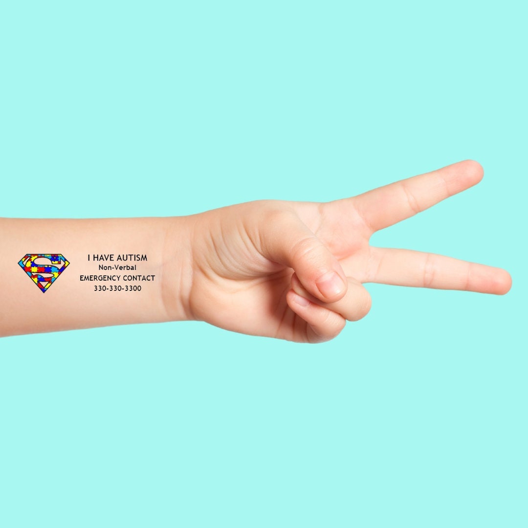 Autism Awareness Temporary Tattoo / Non-verbal / Autistic / - Etsy