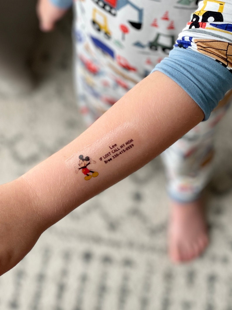 Child Safety Temporary Tattoos / If Lost Please Call / Etsy UK