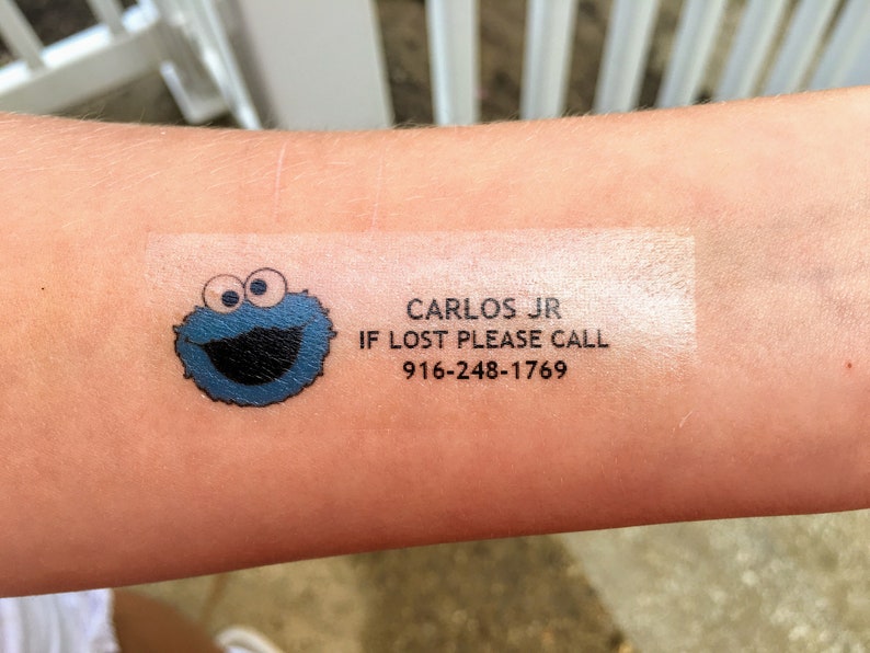Child Safety Temporary Tattoos / If Lost Please Call / Etsy