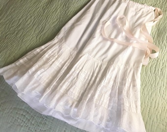 RESERVED Edwardian lace  petticoat / flounce / half slip