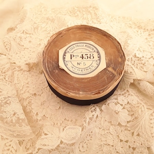 Antique Swiss black Faille ribbon