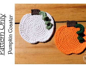 Crochet Pumpkin Coaster Pattern - Easy Fall Decor (PDF Pattern)