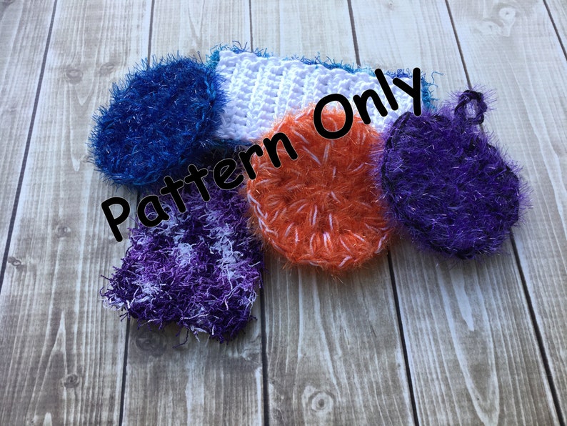Kitchen Scrubby Duo 2 Pattern Set Crochet Pattern Only