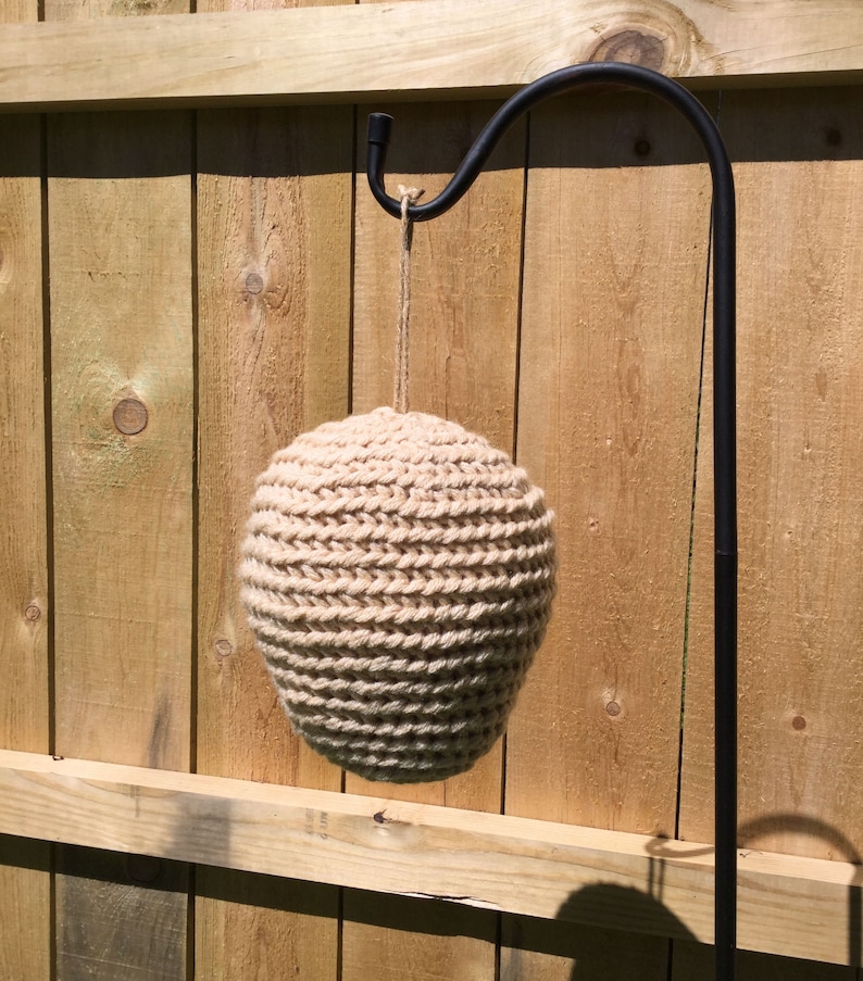 Wasp/Hornet Decoy Nest PDF Instant Download Natural Pest Control Crochet Pattern Digital Pattern image 5