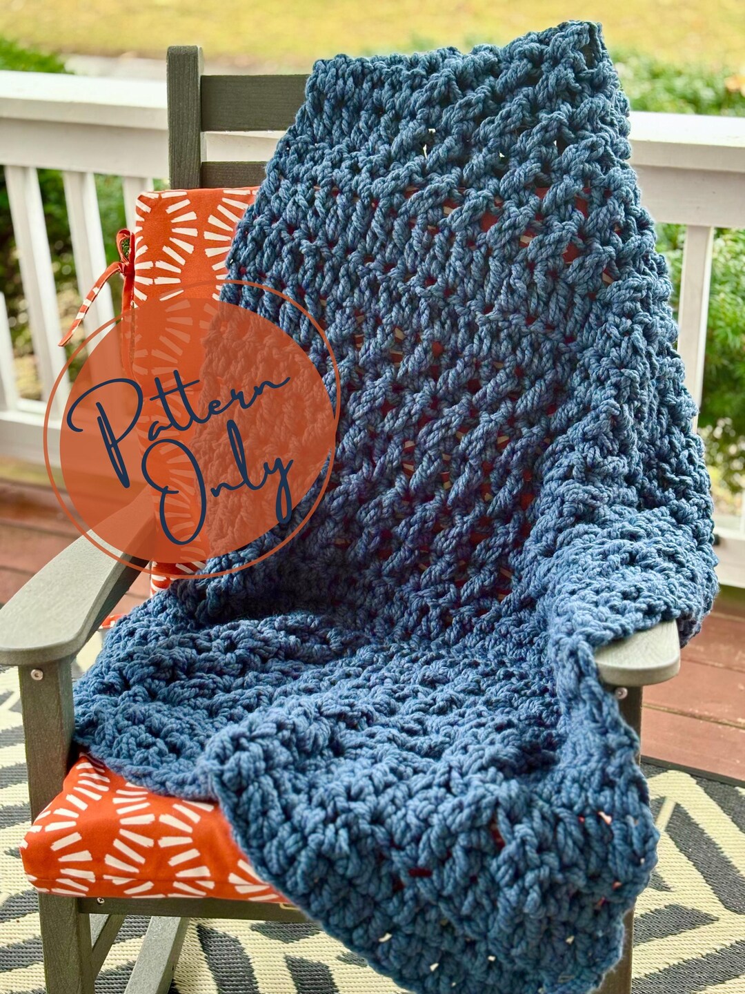 The Cozy Throw // Crochet Pattern // PDF Instant Download // Crochet ...