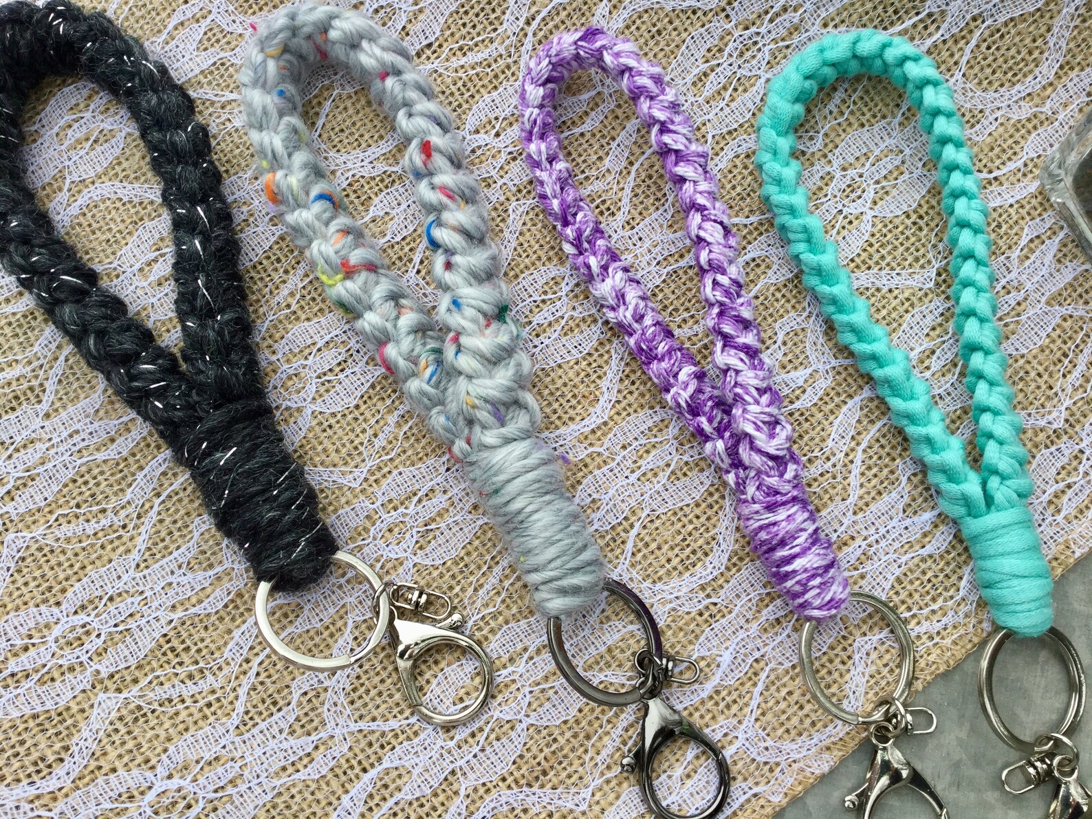 Adelina Keychain Wristlet // PDF Pattern // Crochet Pattern // | Etsy