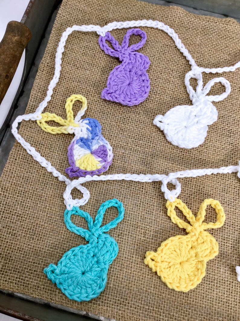 Crochet Bunny Bunting Pattern: Easy Easter Garland (PDF Pattern) - Etsy