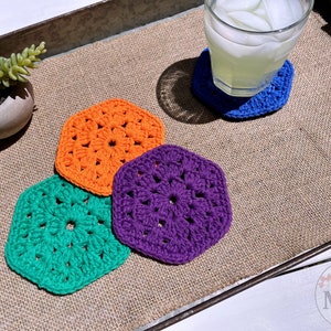 Not Your Granny's Coaster // PDF Pattern // Crochet Pattern // Hexagon // Coaster // Home Decor image 7