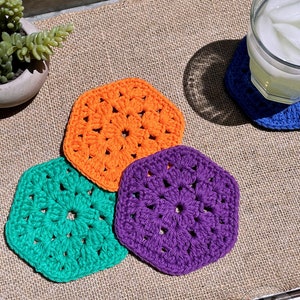 Not Your Granny's Coaster // PDF Pattern // Crochet Pattern // Hexagon // Coaster // Home Decor image 8