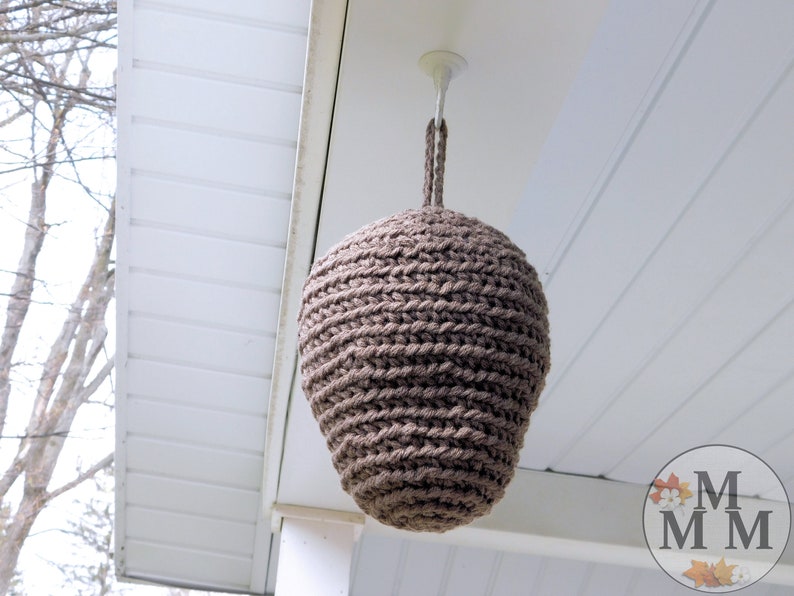 Wasp/Hornet Decoy Nest PDF Instant Download Natural Pest Control Crochet Pattern Digital Pattern image 6