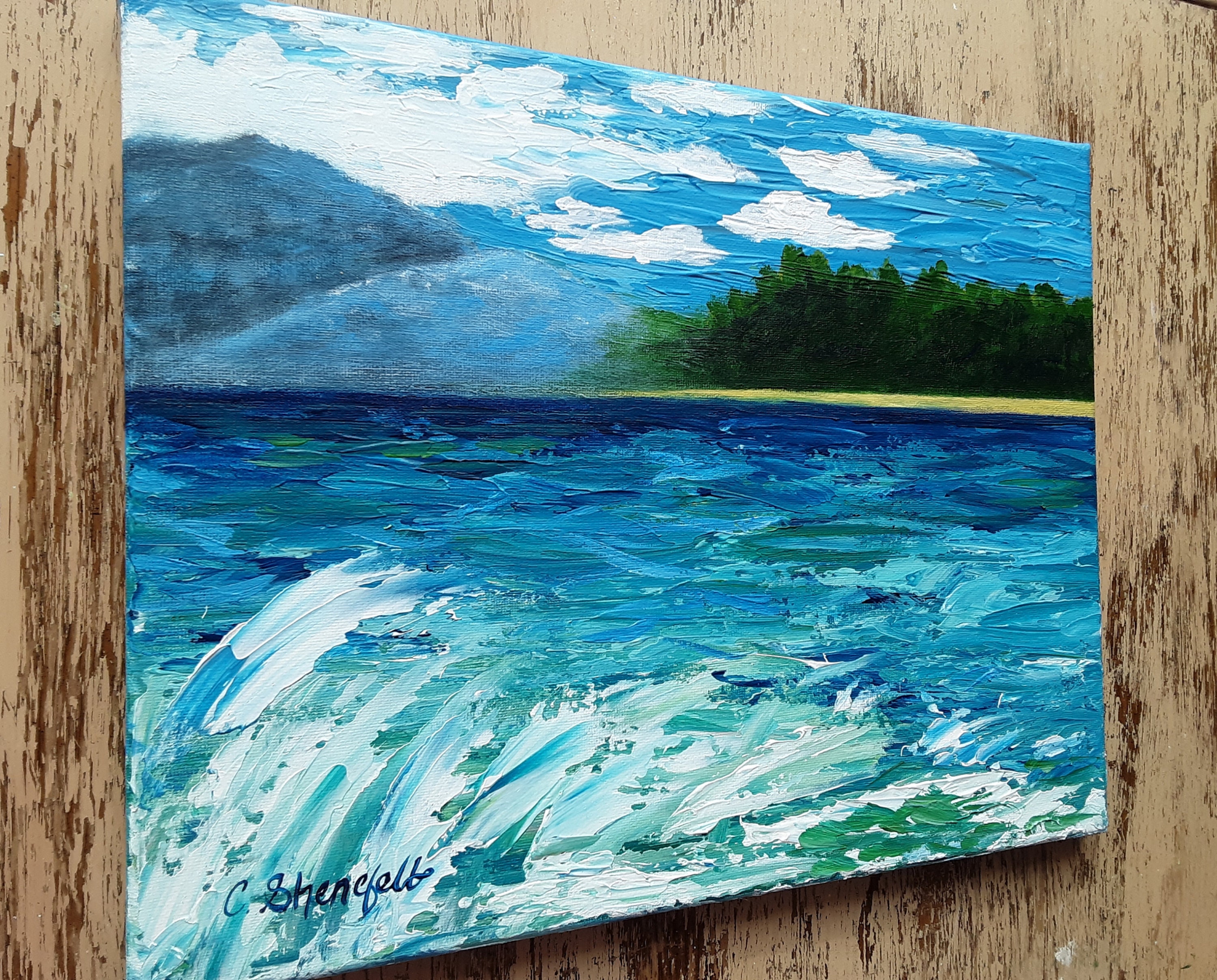 Seascape Painting Coastal Art Coastal Decor Nautical Art Beach - Etsy