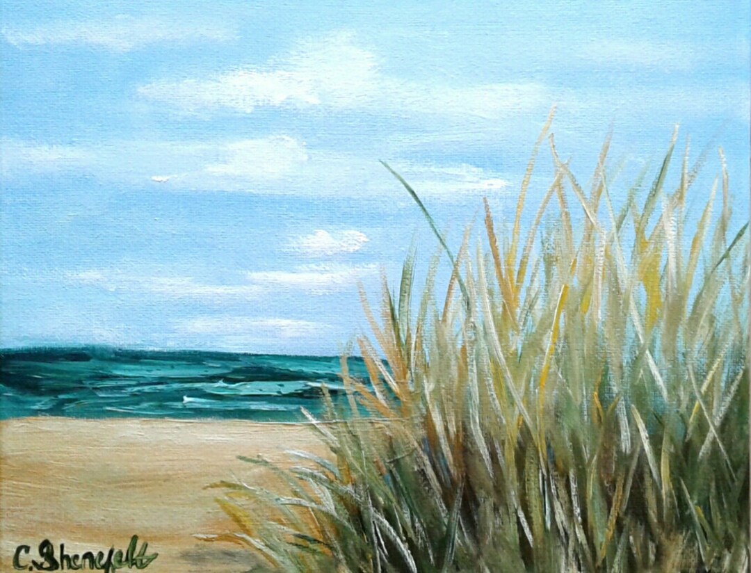 Seaside Painting Beach Painting Beach House Painting Seascape Painting