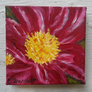 Pink peony painting Pink flower painting Under 50 dollars &quot;Bright beauty&quot; Free shipping US