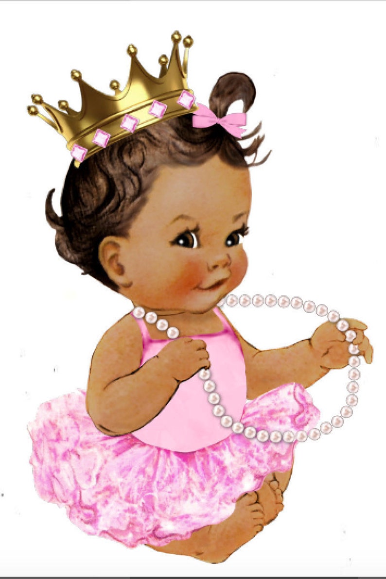 Baby Girl Ballerina With Pearls Centerpiece Baby Shower Etsy