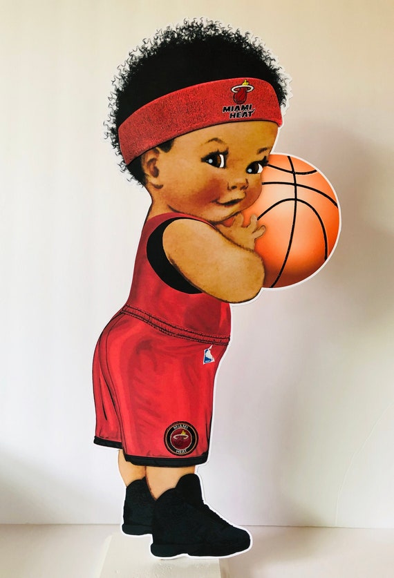 Miami Basketball Baby Centerpiece Boy Baby Shower Baby Etsy
