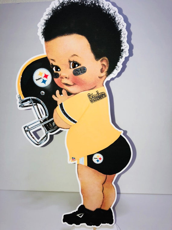 Steelers Baby Football Player Steelers Centerpiece Baby Etsy