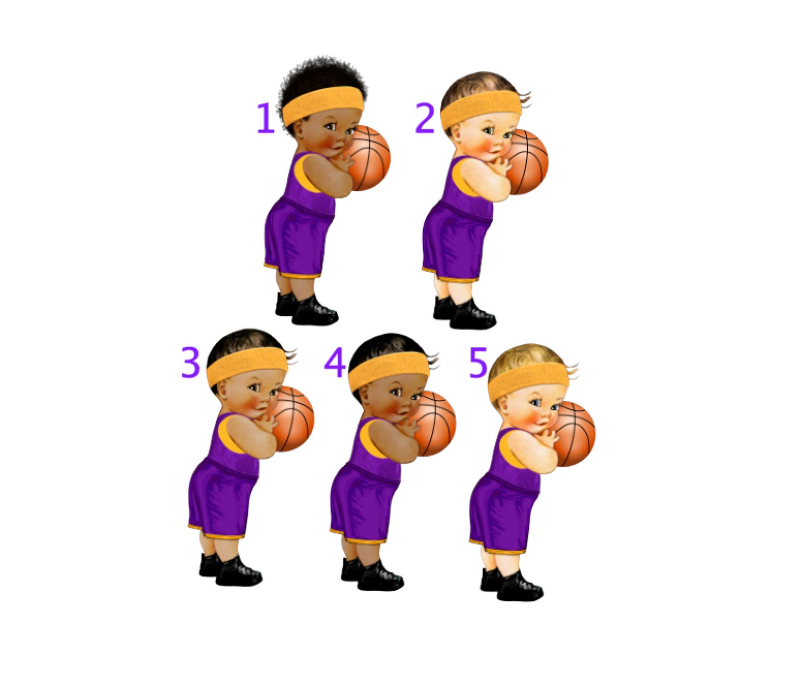 Laker Baby Basketball Centerpiece NBA Baby Centerpiece Baby Etsy