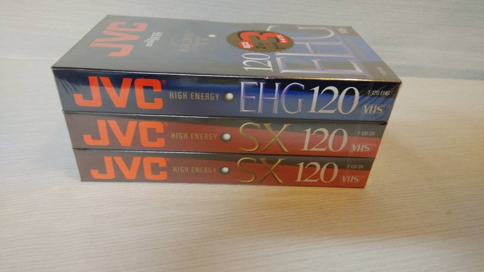 Blank Sealed JVC 3 Pack Video Tapes VHS Tapes SX120 EHG120 Etsy