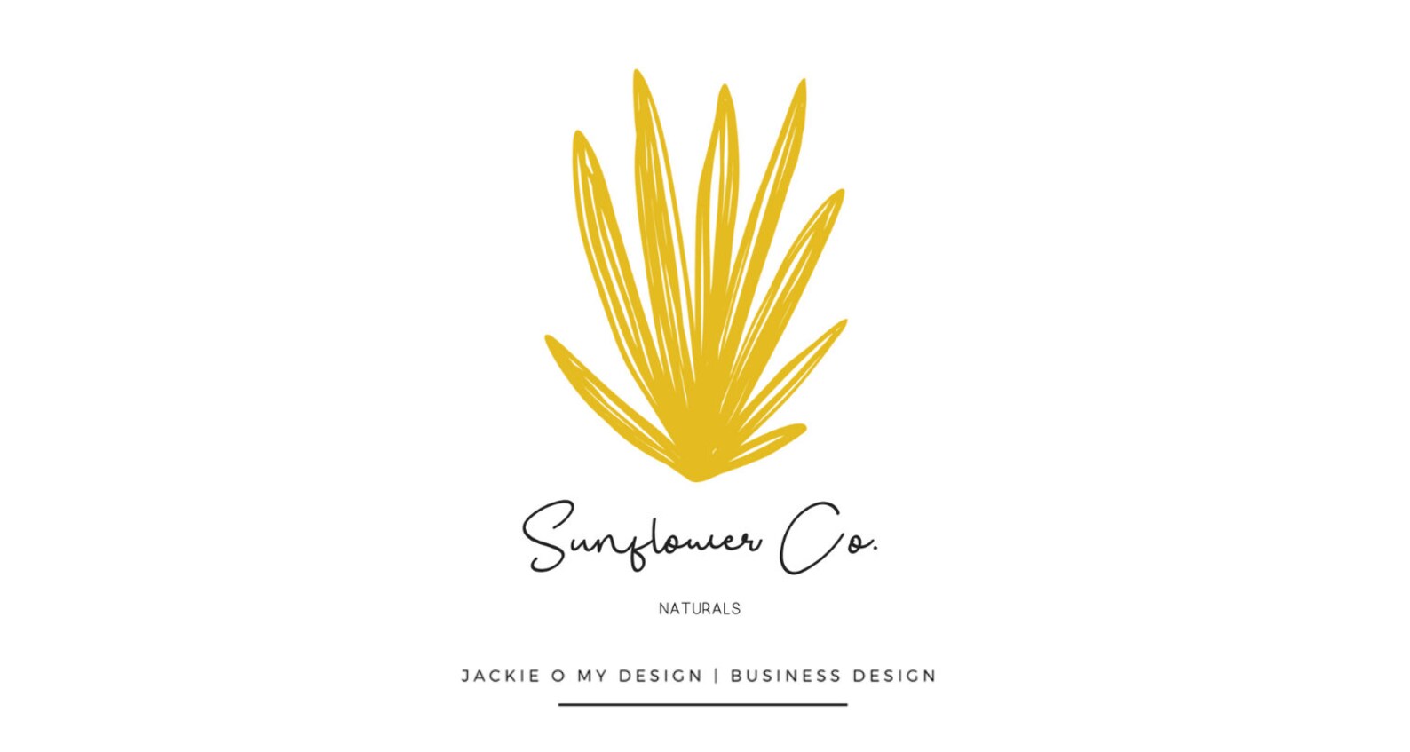 Yellow Flower Logo Tropical Floral Branding For Businesses Etsy