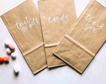 Personalisierte Tüten | Danke Tasche | Hochzeitsgeschenke | individuelle Geschenk-Taschen | Handlettering | Kalligraphie | Kraft-Taschen