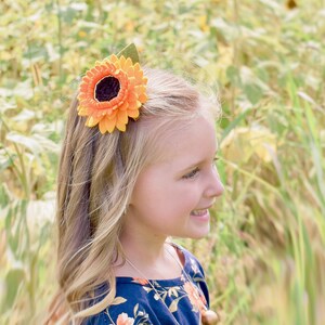 Sunflower Crown, Sunflower headband, Sunflower hair clip, Sunflower flower crown, Sunflower headband baby, Sunflower dress felt headband image 2