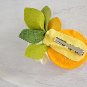 Lemon Headband, Lemon Hair Bow, Lemon Hair Clip, Tropical Headband