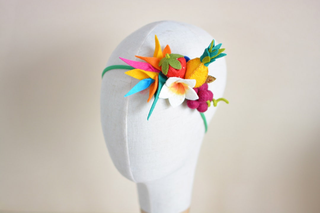 Pineapple Headband, Tropical Fruit Headband Crown, Fruit Headband ...