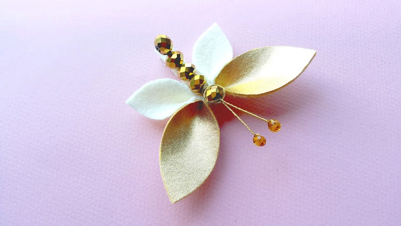 Butterfly Hairclips, butterfly hair pin, butterfly hair clips, butterfly hair clip, Gold butterfly wings, gold hair pins, floral hair pins image 5