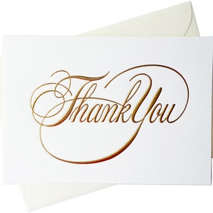 Tarjetas de Acción de Gracias, Acción de Gracias en caja, Gold Foil Thank You Cards, Boda Gracias Tarjetas, Letterpress Thank You Cards, Gracias conjunto de cartas