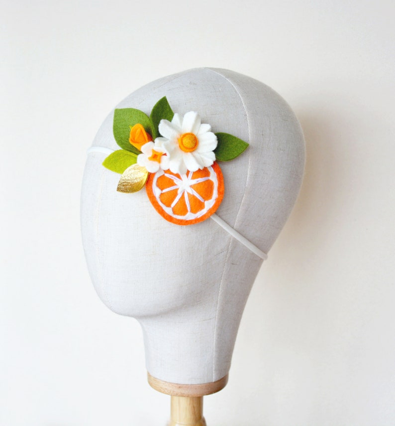 Orange fruit Headband fruit headpiece tropical headband Etsy