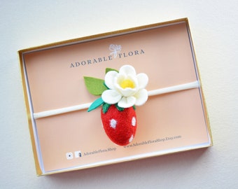 PRETYZOOM Cerchietto Per Capelli A Forma Di Fragola Con Glitter - Fascia Frutta Per Festa A Tema, Compleanno, Cosplay - 2 Pezzi - 5