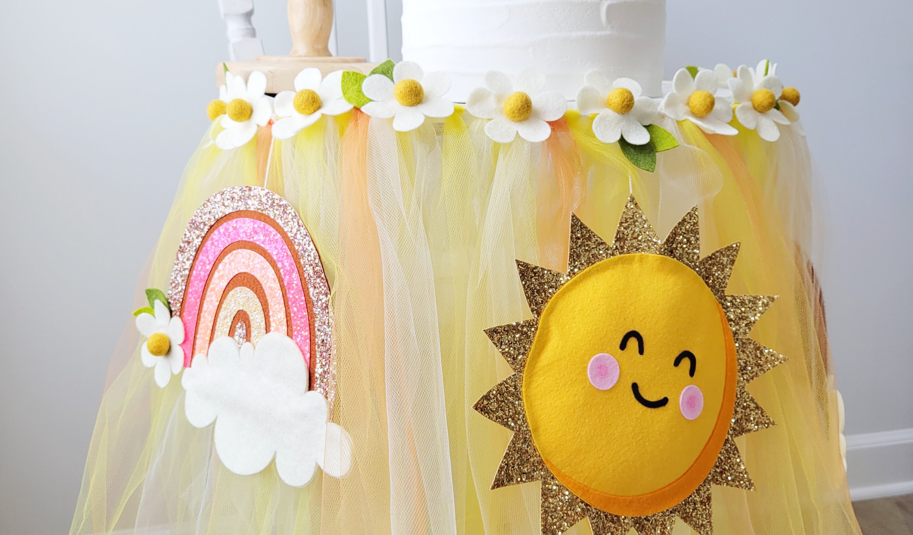 Hochstuhl-Banner „You Are My Sunshine“ – Erster Geburtstag Dekoration, Boho Stil, Mit Foto-Platz, Ca. 200 Cm Lang