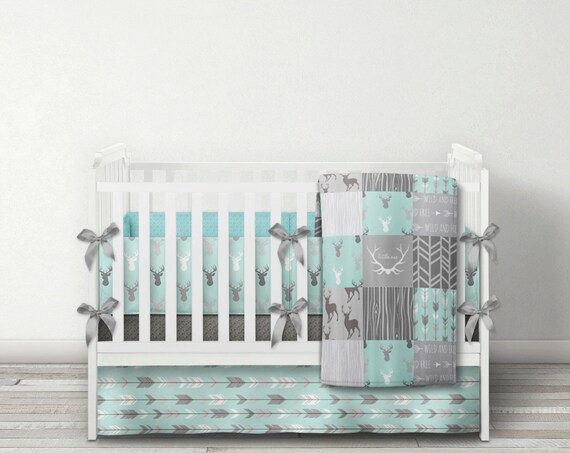 mint and gray nursery