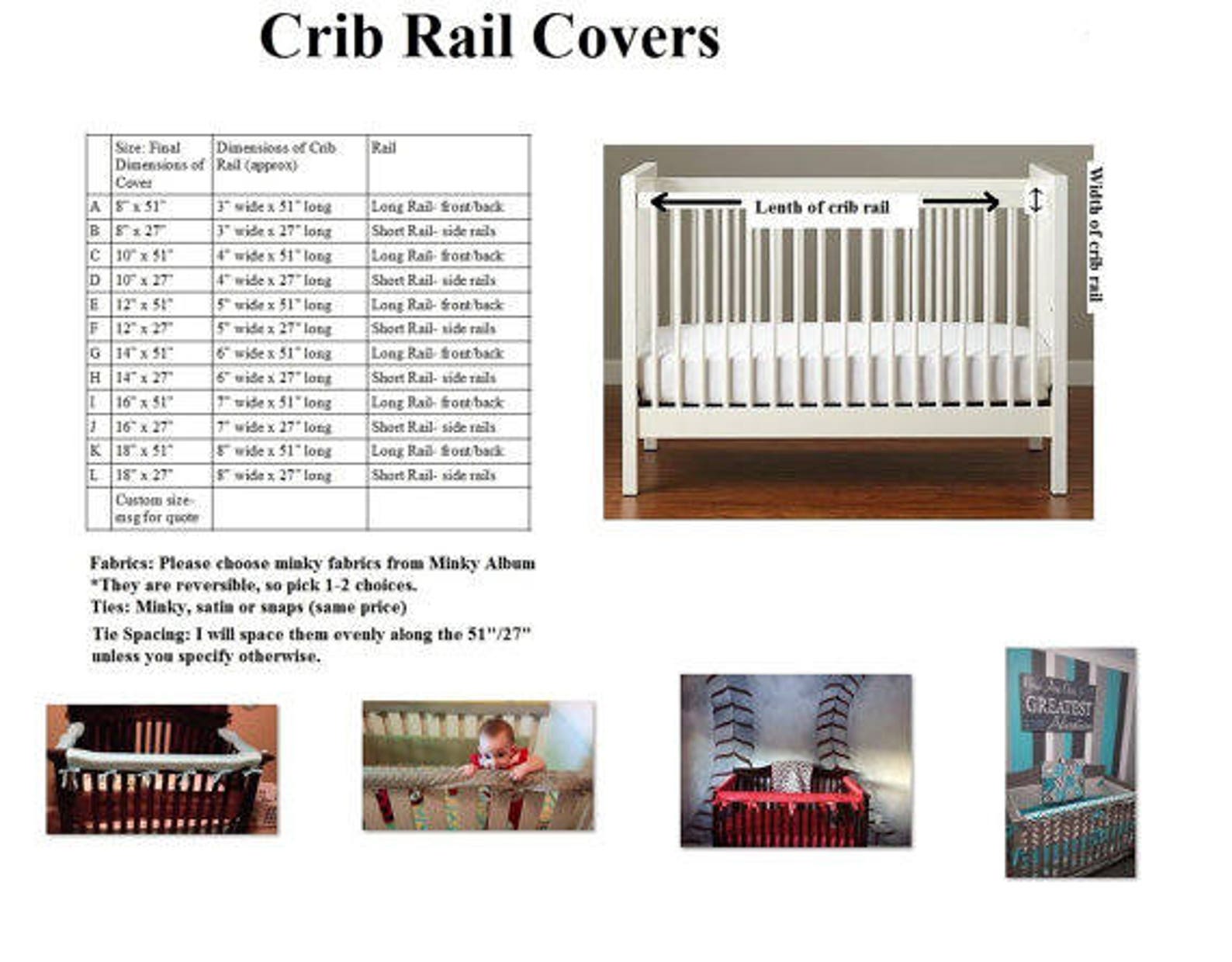Crib Rail Cover Crib Rail Protector Woodland Crib Rail Etsy